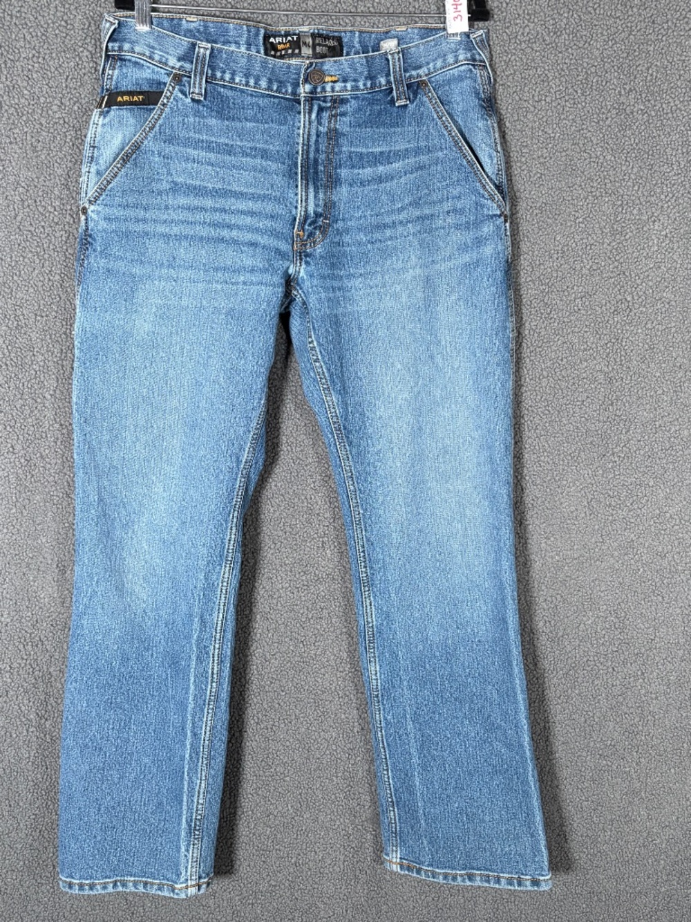 Ariat Rebar M4 Workhorse Relaxed Bootcut Jeans - Men's Size 34*32 - Blue